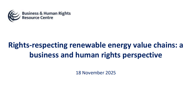 Rights-Respecting RE Value Chains: A Business and Human Rights ...