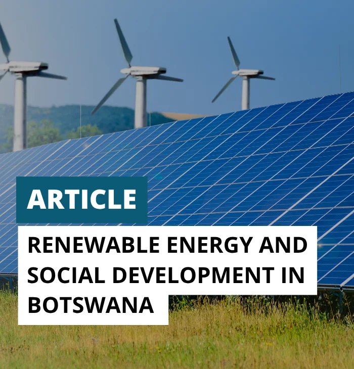 Article: Renewable Energy and Social Development in Botswana